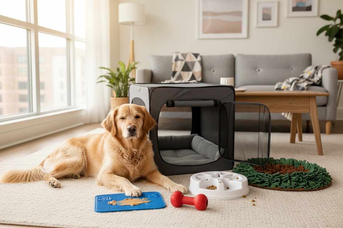 Creating a Calm and Engaging Crate Enrichment Setup for Dogs