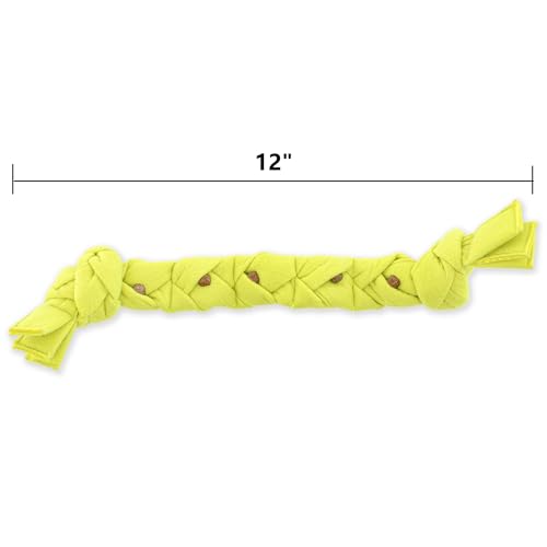 GURU Pet Squeaking Tennis Snuffle Rope Dog Toy with Braided Design - Snuffle Rope for Durable Play - Interactive Dog Toy with Squeakers & Treat Hiding for Stimulation - Dog Snuffle Toy for Active Pets - style: Small
