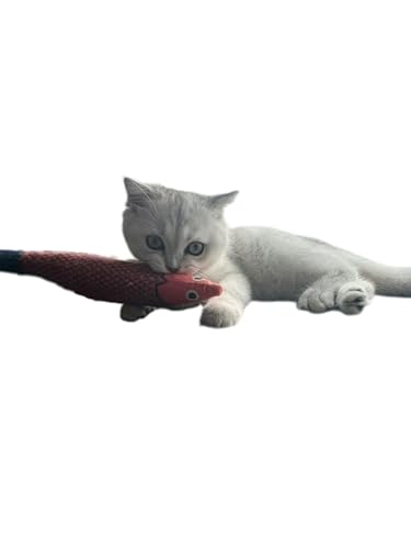 Cat Toys Saury Fish, 3 Pack, Catnip Crinkle Sound, Soft and Durable, Interactive Kitten Kicker for Indoor Kitty Exercise 9.4 Inches for All Breeds