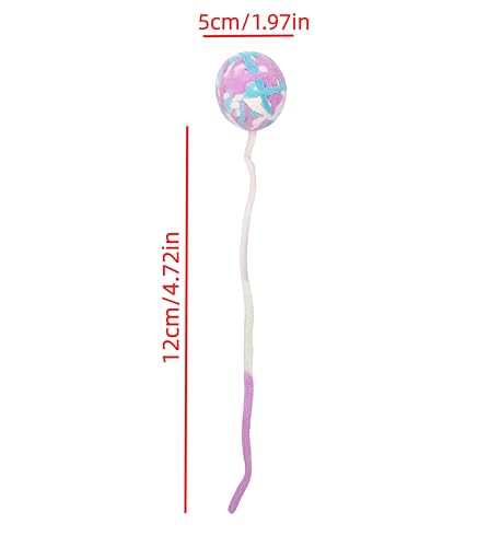 Cat Yarn Balls with Bell Inside, Kitten Toys Pack 5Pcs - color: A