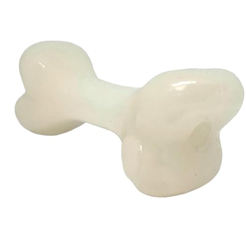 SodaPup Glow Bone – Durable Dog Treat Dispenser & Chew Toy Made in USA from Non-Toxic, Pet Safe, Food Safe Natural Rubber for Mental Stimulation, Problem Chewing, Calming Nerves & More - color: Glow in the Dark Bone, size: Large