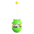 Interactive Cat Toy for Indoor Cats Wobble Treat Dispenser Ball (Green) - color: Green
