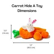 Midlee Hide a Toy Carrot Easter Dog Toy