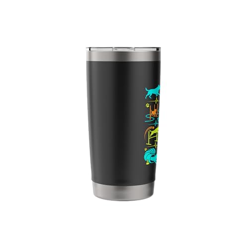 Run Weave Jump Tunnel Dog Agility Stainless Steel Insulated Tumbler - color: Black