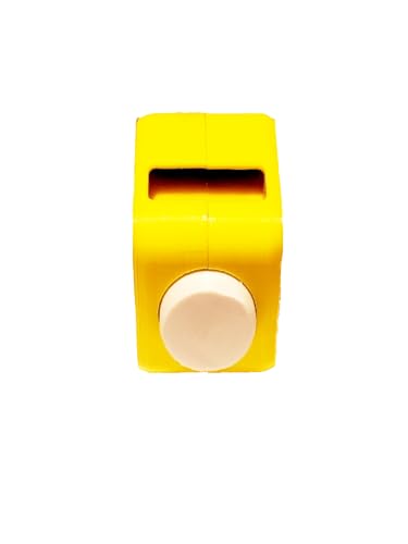 Hands-Free Dog Training Clicker Ring - Loud 95 dB Finger Clicker for Dogs, Puppies, Cats & Birds, Fits Any Finger, No Batteries (Yellow) - color: Yellow