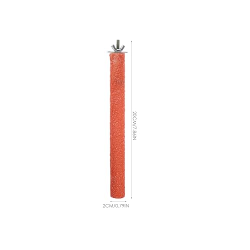Mipcase Bird Climbing Stand Parrot Grind Stick Beak Grinder for Birds Standing Perch Toy for Cockatiels Parakeets Small Birds 7.87 X 0.78 X 0.78 in Random Color
