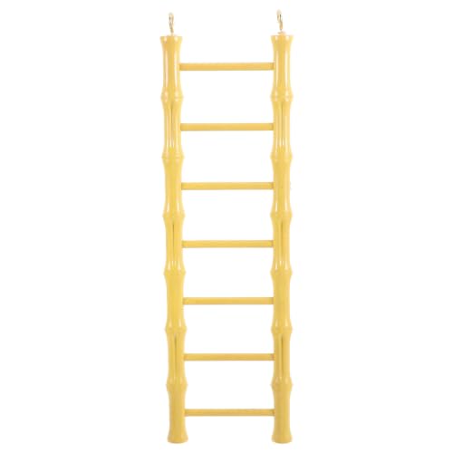 Yardwe Hamster Ladder Bird Ladder for Bird Cage Plastic Yellow