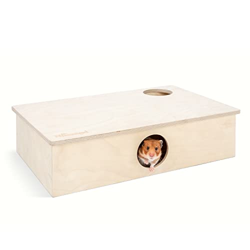 Niteangel Multi-Chamber Hamster House Maze: 2 Entrance 6 Rooms Maze Habitat - size: 6-Room Large