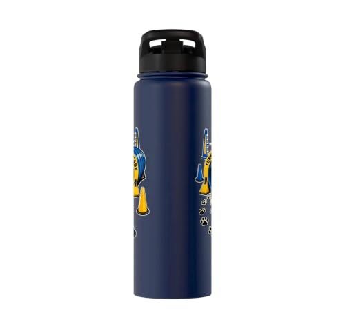 TUNNEL TURN READY Dog Agility Course, Training, Jump Bar Stainless Steel Insulated Water Bottle - color: Navy Blue