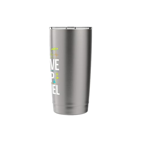 Run Weave Jump Tunnel Dog Agility Stainless Steel Insulated Tumbler - color: Brushed Steel