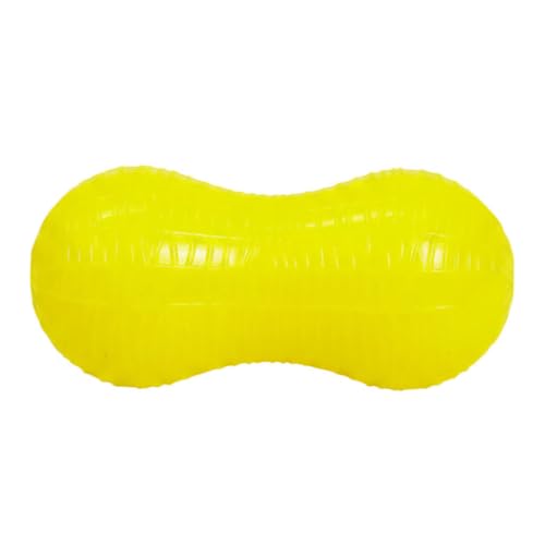 Ruff Dawg Ruff-Flex Weenut Treat-Fillable Dog Toy, SM, Yellow - color: Yellow, size: SM – 4.65"