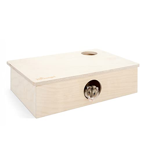 Niteangel Multi-Chamber Hamster House Maze: 2 Entrance 6 Rooms Maze Habitat - size: 6-Room Small