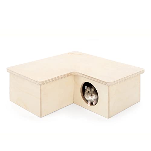 Niteangel Multi-Chamber Hamster House Maze: 1 Entrance 3 Rooms Maze Habitat - size: 3-Room Small
