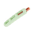 Sausage-Shaped Dog Chew Toy with Teeth Cleaning Bristles (Green) - color: Green