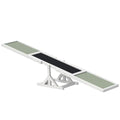PawHut Wooden Dog Agility Seesaw for Exercise 71" L x 12" W x 12" H White - color: White, size: 70.75" x 11.75" x 11.75"