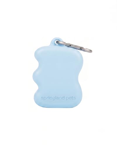Springland Silicone Dog Training Treat Pouch for Leash, Sky Blue - color: Sky Blue