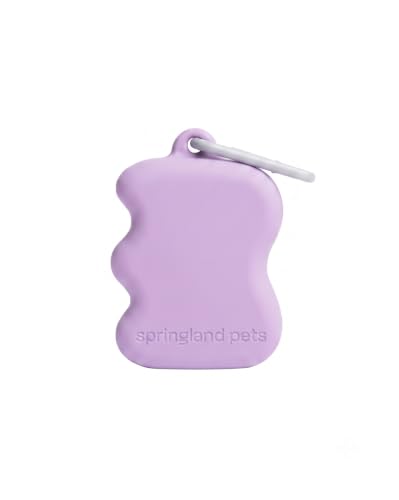Springland Silicone Dog Training Treat Pouch for Leash, Lilac - color: Lilac