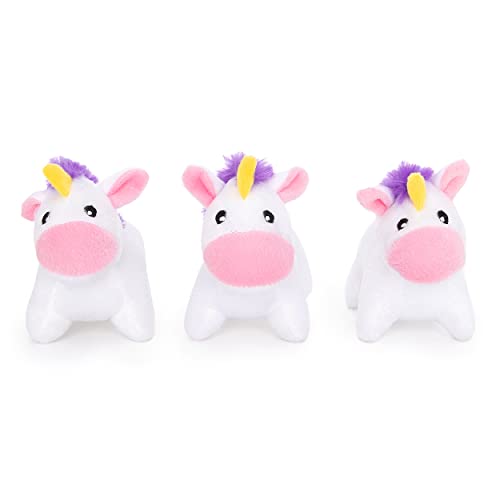 ZippyPaws Burrow Replacement Miniz Squeaky Toy for Enrichment - Unicorns - style: Unicorns (3-pack)