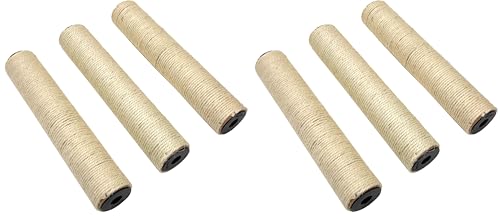 Kitty City Cat Furniture Accessories Cat Scratching Post Replacement and Only Compatible with Kitty City Playsets (Pack of 2) - color: E) 3-Pack Scratching Posts, size: 13.875 H x 2.625 W x 2.625 D (Pack of 2)