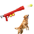 Tennis Ball Launcher for Dogs, Launches 30+ ft, Red - color: Red