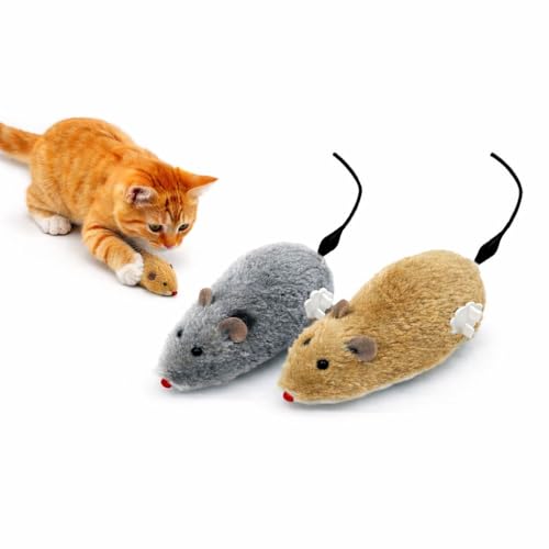 ZYLOSTORE CAT Toy, Mouse for Cats, Interactive Toy, for Indoor Cats,Pack of 2 MICE,Automatic CAT Toy,