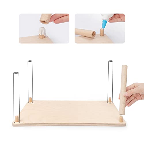 Niteangel Hamster Play Wooden Platform: Rectangle - 15.7" L x 7.1" W - 7" H - size: Rectangle - 7" height