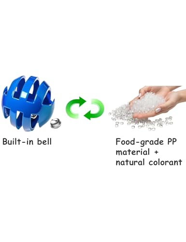 5 Pack Hollow Plastic Play Balls, Assorted Hollow Shapes for Ferrets - size: 1.5''