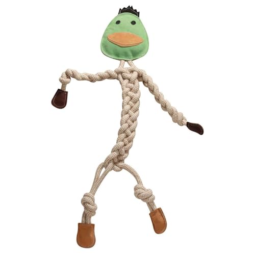 HuggleHounds Durable, All-Natrual Rope Knotties, Dog Toy - color: Duck, size: Regular
