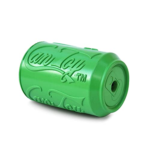 SodaPup Soda Can – Durable Dog Treat Dispenser & Chew Toy Made in USA from Non-Toxic, Pet Safe, Food Safe Natural Rubber Material for Mental Stimulation, Problem Chewing, Calming Nerves, & More - color: Can Toy Lemon Lime, size: Medium