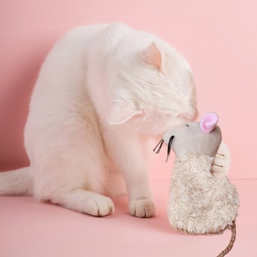 Ipetboom Plush Cat Toy with Realistic Movement 3pcs Plush for Cats - color: 3pcs