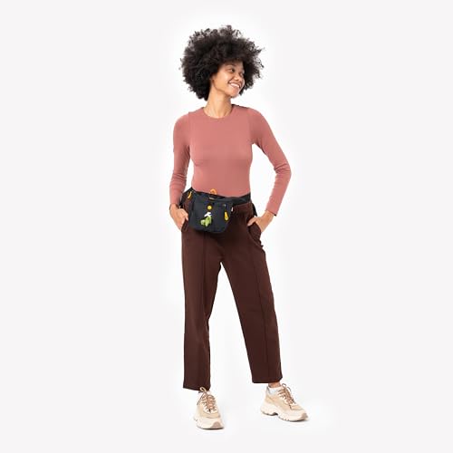 OllyDog Backcountry Day Bag | Hands-Free Dog Training Treat Pouch | Fanny/Hip Pack with Zipper Closure & Built-in Poop Bag Dispenser | Removable Waist Clip (Raven S'25) - color: Raven S'25