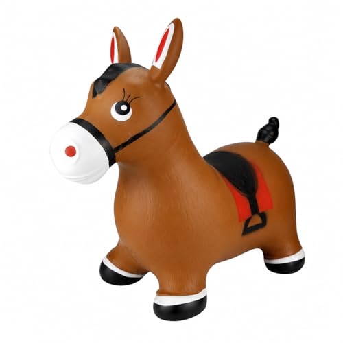 INPANY Bouncy Horse Hopper Toys, 2-4 Kids Riding Horse, Gifts Toy for Kids - color: Brown Horse