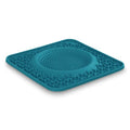 Messy Mutts Lick Bowl Mat, 10 Inch, Slow Feeder for Dogs Cats, Blue - color: Blue, size: 10" x 10" - Not Framed
