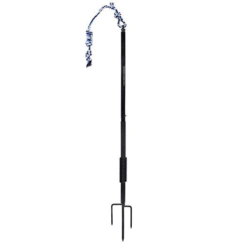 Dog Retractable Interactive Training Tug Toy - Pet Obedience Training Tug - Stable Exercise Metal Pole & Spring Rod with Replaceable Chew Rope for Small/Medium/Large Dogs