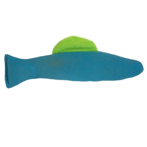 Pet Zone Annette Fish Cat Toy, 100% Catnip Filled Plush, for Indoor Cats
