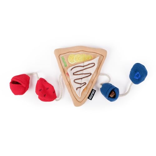 CHEWFFON Crepe Snuffle Dog Toy, Interactive Play with Treat Pockets - style: Crepe