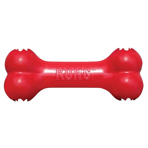 KONG Goodie Bone, Natural Rubber Treat-Dispensing Toy, Red, for Large Dogs - size: Large (Pack of 1)