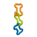 Bone Tugz Dental Dog Chew Toy, Floppy & Textured, 6.3" - color: Bonetugz Blue