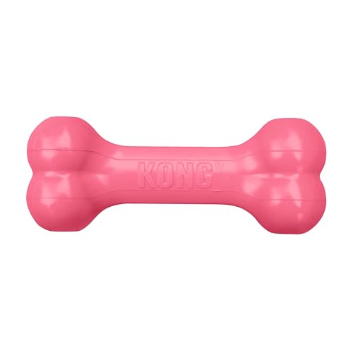 KONG Puppy Goodie Bone, Natural Rubber Chew, for Small Puppies, Pink - color: Pink, size: Small