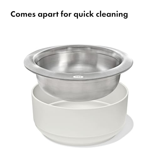 OXO Pet Nonslip Stainless Steel Dog Bowl - Large, 4 Cup Capacity - style: Bowl - Large
