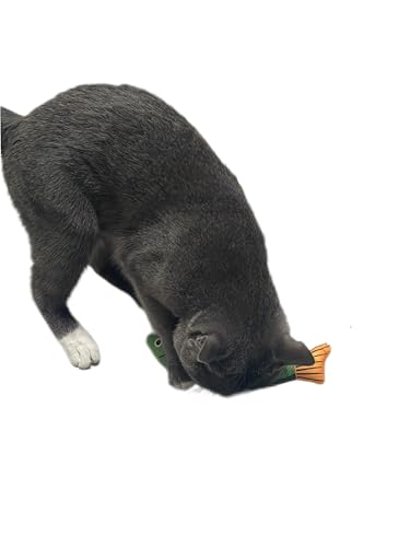 Cat Toys Saury Fish, 3 Pack, Catnip Crinkle Sound, Soft and Durable, Interactive Kitten Kicker for Indoor Kitty Exercise 9.4 Inches for All Breeds