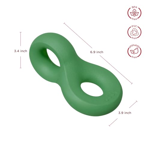 Ubbi Chomp Dog Toy, Green - size: One Size, style: Chew Toy, Green