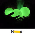 Glow in the Dark Spike Replacement Balls, Luminous Ball at Night - style: 3x Glow Balls with Pump