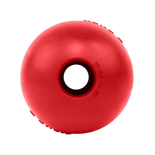 KONG Ball with Hole, Natural Rubber Fetch Toy, Red, for Large/X-Large Dogs - size: Large