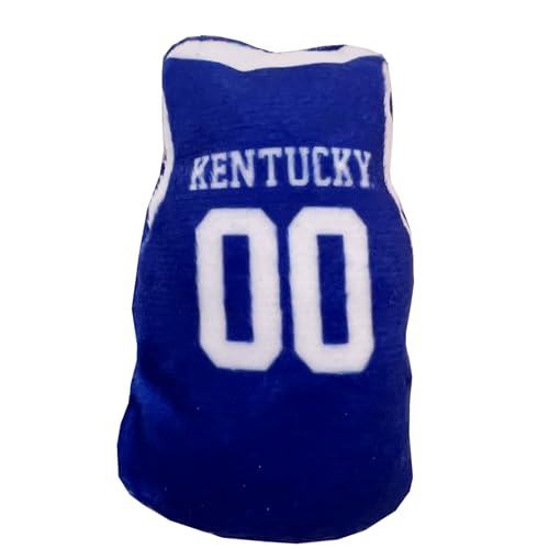 Pets First Best Plush CAT Toy - NCAA Kentucky Wildcats Complete Set of 3 Piece Cat Toys Filled with Fresh Catnip. Includes: 1 Helmet Cat Toy, 1 Football Cat Toy with Feathers, & 1 Beer Bottle. - color: Kentucky Wildcats