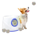 Automatic Dog Ball Launcher-Interactive Dogs Balls Thrower for Small Dogs - color: White