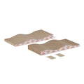 Amazon Basics Cat Scratching Post, Reversible Double-Sided Corrugated Cardboard with Catnip, Curved Wave Design, 16.5 x 8.1 x 1.6 in, 2-Pack