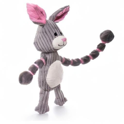 Outward Hound by Charming Pet Thunda Tugga Bunny Plush & Squeaky Dog Tug Toy - color: Bunny