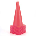 12 Inch Traffic Training Cones, Plastic Safety Parking Cones, 6 Colors - color: Red, Set of 12