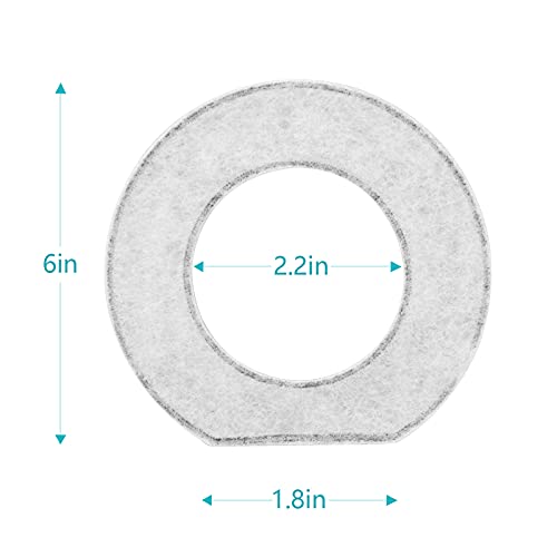 UPSKY 5PCS Replacement Filters for 2.5L3L/3.5L/4L/4.5L/5.5L/6.5L Dog Bowl